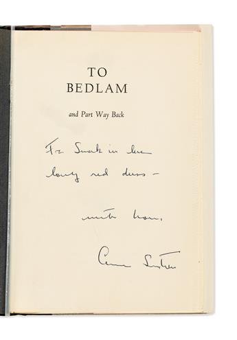SEXTON, ANNE. Two copies of her To Bedlam and Part Way Back, each Signed and Inscribed, on the half-title.